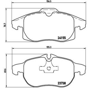 Levyjarrun jarrupalasarja BREMBO P 10 011