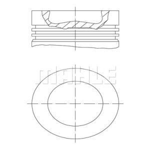 Kolben MAHLE 028 PI 00116 001