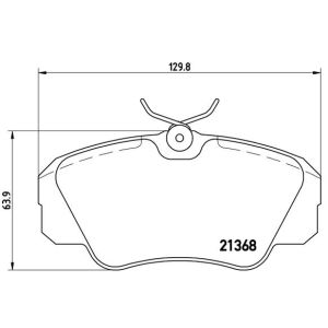 Levyjarrun jarrupalasarja BREMBO P 59 016