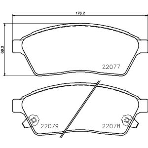 Levyjarrun jarrupalasarja BREMBO P 09 009