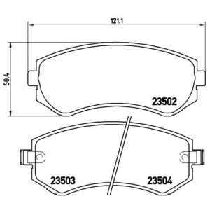 Levyjarrun jarrupalasarja BREMBO P 56 039
