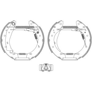 Jeu de mâchoires de frein Shoe Kit Pro TEXTAR 84053901