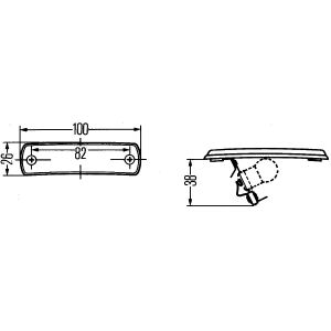 Luz de estacionamento HELLA 2PF 001 647-031