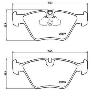 Levyjarrun jarrupalasarja BREMBO P 06 022