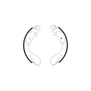 Conjunto, sapatas de travão TEXTAR 91060400