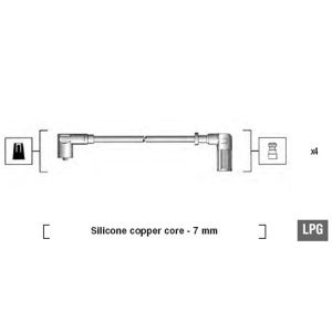 Set di cavi d'accensione MAGNETI MARELLI 941095870625