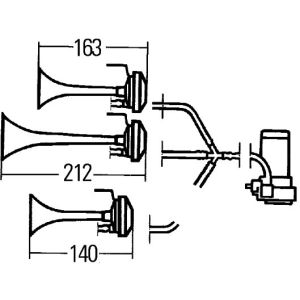 Fanfaari HELLA 3PD 003 001-671