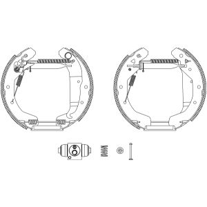 Jeu de mâchoires de frein Shoe Kit Pro TEXTAR 84049002