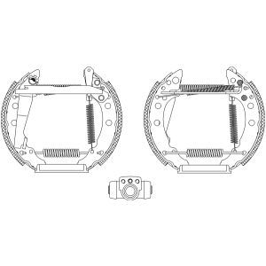 Conjunto, sapatas de travão TEXTAR 84018200