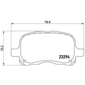 Bremsbelagsatz, Scheibenbremse BREMBO P 83 044