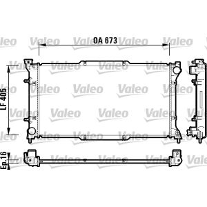 Arrefecedor do motor VALEO 734158
