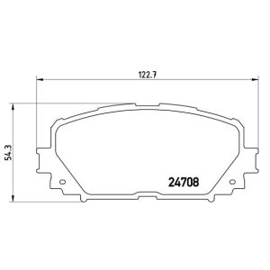 Bremsbelagsatz, Scheibenbremse BREMBO P 83 101