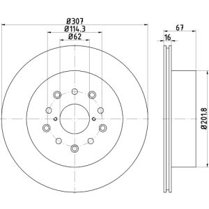 Bremsscheibe TEXTAR 92240500 hinten, belüftet, 1 Stück