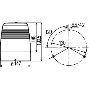 Rundumkennleuchte KL Junior Plus HELLA 2RL 008 965-011