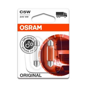Hehkulamppu toissijainen OSRAM C5W Standard 24V/5W, 2 Kappale