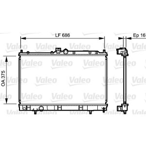 Arrefecedor do motor VALEO 735198