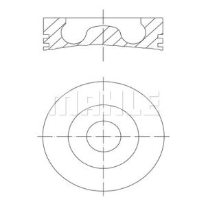 Kolben MAHLE 099 PI 00127 000