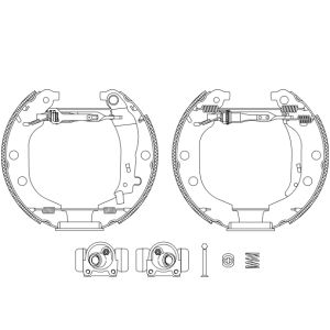 Bremsbackensatz TEXTAR 84052601