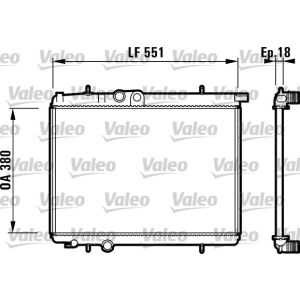 Radiador, arrefecimento do motor VALEO 732886