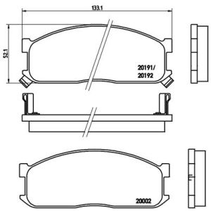 Levyjarrun jarrupalasarja BREMBO P 49 010