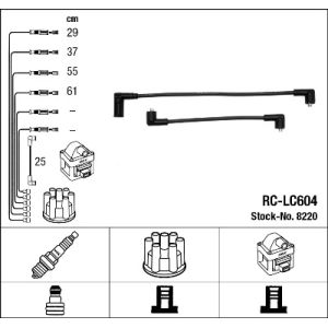 Conjunto de cabos de ignição NGK 8220