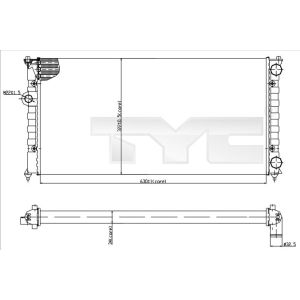 Arrefecedor do motor TYC 737-0029