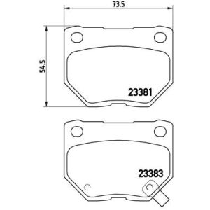 Levyjarrun jarrupalasarja BREMBO P 56 054