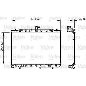 Motorradiateur  VALEO 735206