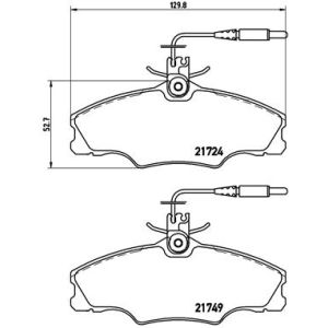 Bremsbelagsatz, Scheibenbremse BREMBO P 61 056