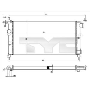 Raffreddatore motore TYC 725-0020