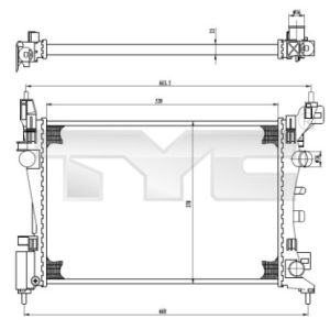 Arrefecedor do motor TYC 725-0035