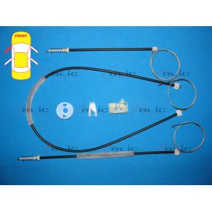 Kit di riparazione dell'alzacristallo del finestrino anteriore S (completo) BLIC 6205-08-017837P