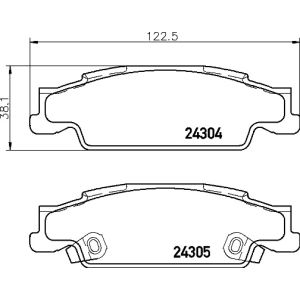 Levyjarrun jarrupalasarja BREMBO P 09 007