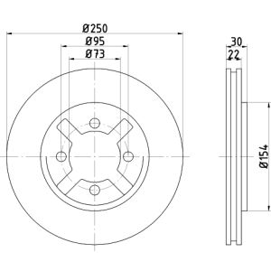 Disco freno TEXTAR 92094500 anteriore, ventilato, 1 pezzo