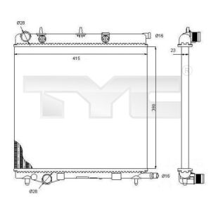 Arrefecedor do motor TYC 705-0068