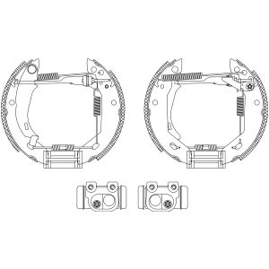 Jeu de mâchoires de frein Shoe Kit Pro TEXTAR 84031802