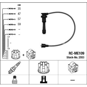 Set di cavi d'accensione NGK 2553