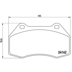 Bremsbelagsatz, Scheibenbremse BREMBO P 68 036
