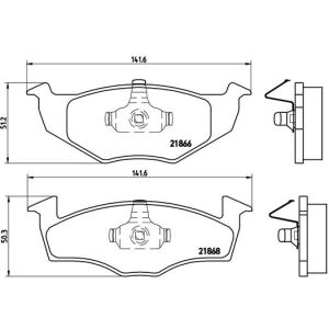 Bremsbelagsatz, Scheibenbremse BREMBO P 85 030