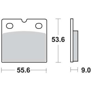 Jeu de plaquettes de frein TRW MCB19 Keine Strassenhomologation