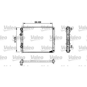 Radiatore, raffreddamento motore VALEO 730956