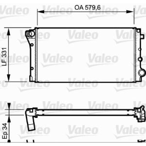 Motorkühler VALEO 734932