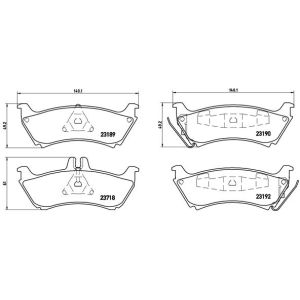Bremsbelagsatz, Scheibenbremse BREMBO P 50 044