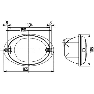 Blinkleuchte HELLA 2BA 343 130-537 Links