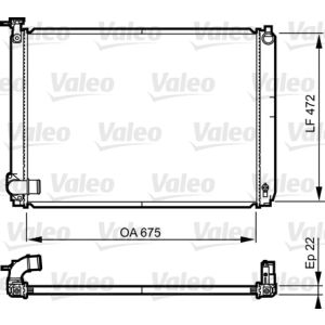 Motorradiateur  VALEO 735571