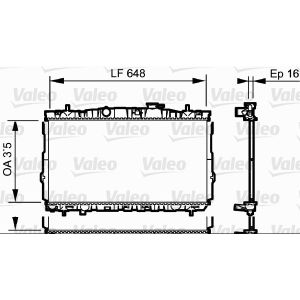 Raffreddatore motore VALEO 734903