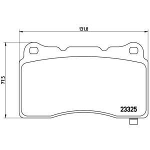Bremsbelagsatz, Scheibenbremse BREMBO P 59 079