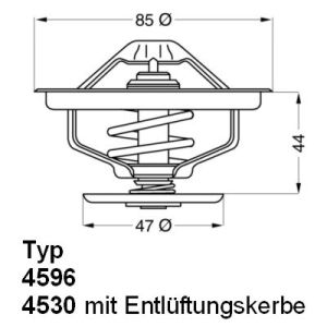 Thermostat, Kühlmittel WAHLER 4530.80