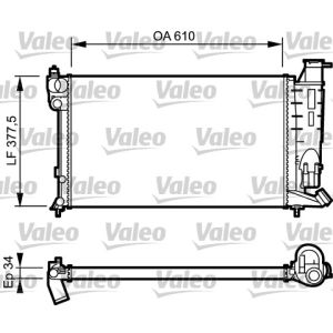 Moottorin jäähdytin VALEO 730983