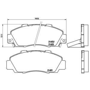 Levyjarrun jarrupalasarja BREMBO P 28 026